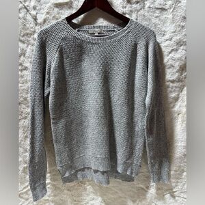 Madewell Gray Knit Pullover Sweater Small